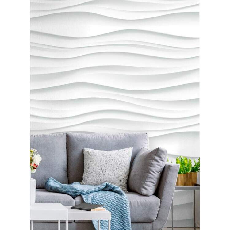 Papel de Parede 3D Ondas Horizontais Grande