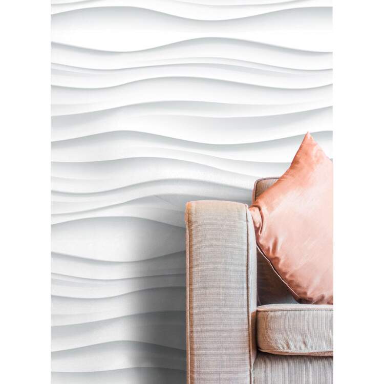 Papel de Parede 3D Ondas Horizontais Grande