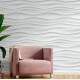 Papel de Parede 3D Ondas Horizontais Grande