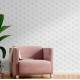 Papel de Parede 3D Hex�gono Colmeia Pequeno
