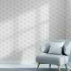 Papel de Parede 3D Hex�gono Colmeia Pequeno