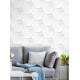 Papel de Parede 3D Hex�gono Colmeia Grande