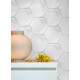 Papel de Parede 3D Hex�gono Colmeia Grande