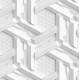 Papel de Parede 3D Efeito Hex�gono Paralelogramo