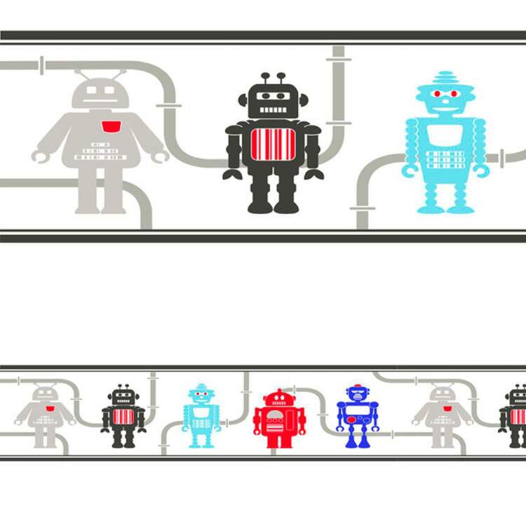 Adesivo de Parede Faixa Robo