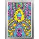 Quadro Decorativo Mandala Amarela e Roxa