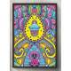 Quadro Decorativo Mandala Amarela e Roxa