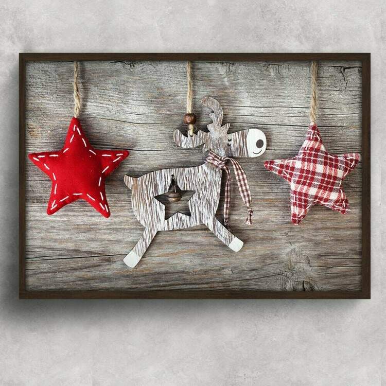 Quadro Decorativo Natal Enfeites de Natal