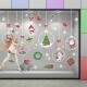 Adesivo de Parede Para Vitrine Bolas De Natal com Itens