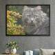 Quadro Decorativo Gato Cinza Olhos Verdes