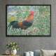 Quadro Decorativo Galo nas Flores