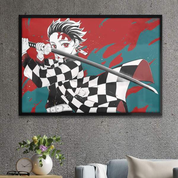 Quadro Decorativo Demon Slayer Tanjiro Kamado