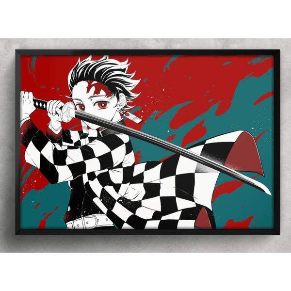 Quadro Decorativo Demon Slayer Tanjiro Kamado