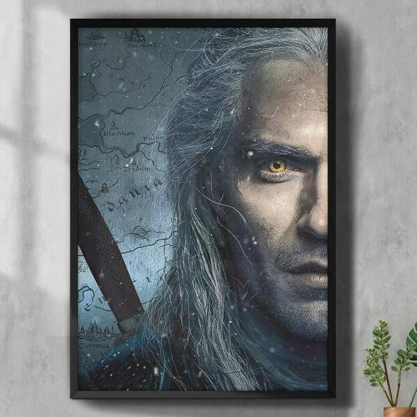 Quadro Decorativo Face The Witcher