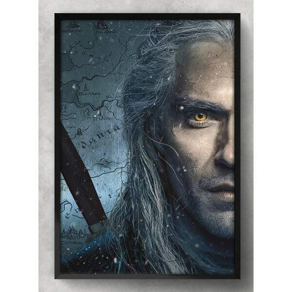 Quadro Decorativo Face The Witcher