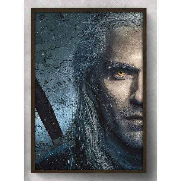 Quadro Decorativo Face The Witcher