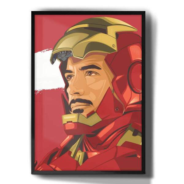 Quadro Decorativo Homem De Ferro Armadura Desenho