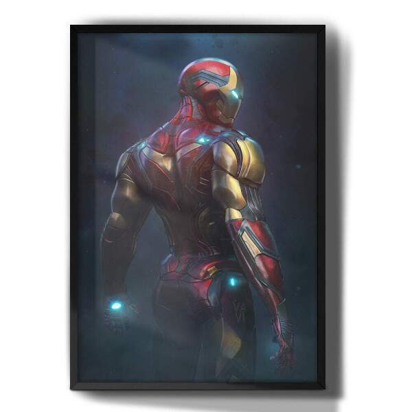 Quadro Decorativo Homem De Ferro De Costas