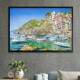 Quadro Decorativo Italia Riomaggiore Barcos e Casas