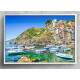 Quadro Decorativo Italia Riomaggiore Barcos e Casas