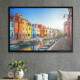 Quadro Decorativo Veneza Predios Coloridos