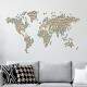 Adesivo de Parede Decorativo Mapa-M�ndi Colorido Quadriculado