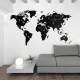 Adesivo de Parede Decorativo Mapa-M�ndi de Lousa Preta
