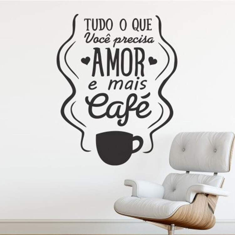 Adesivo de Parede Frase Tudo que Voc Precisa  Amor