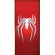 Adesivo para Porta Homem Aranha Logo Branco e Vermelho