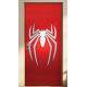Adesivo para Porta Homem Aranha Logo Branco e Vermelho
