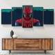 Kit 5 Quadros Decorativos Mosaico Homem Aranha Poligonal Abstrato