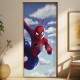 Adesivo para Porta Homem Aranha Tomando Caf�