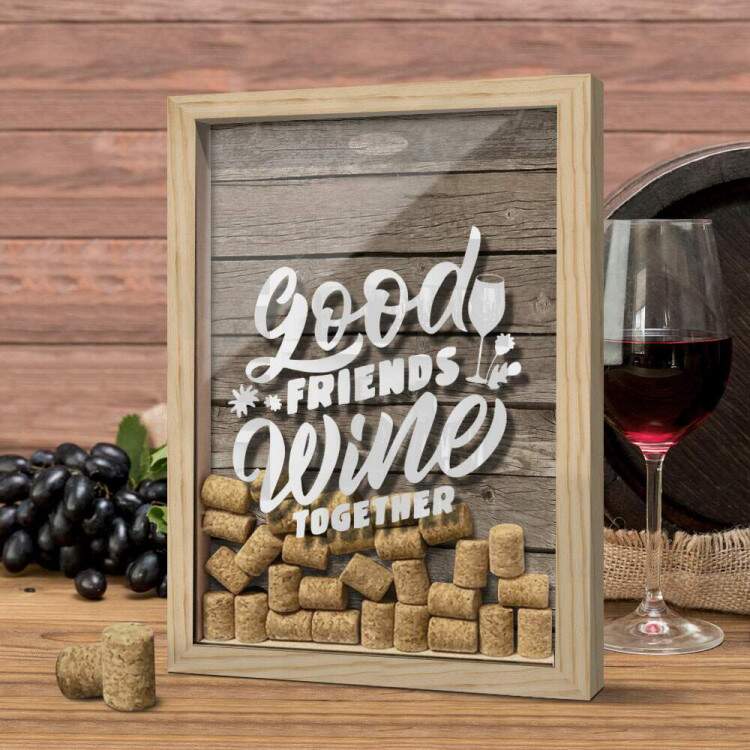 Quadro Decorativo Porta Rolhas wine red white e rose