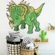 Adesivo de Parede Desenho de Dinossauro Tricer�tops
