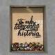 Quadro Decorativo Porta Tampinhas Em Cada Tampinha uma hist�ria