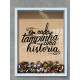 Quadro Decorativo Porta Tampinhas Em Cada Tampinha uma hist�ria