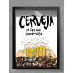 Quadro Decorativo Porta Tampinhas Cerveja s� faz mal quando falta