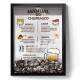 Quadro Decorativo Porta Tampinhas Manual do Churrasco com Fundo Branco