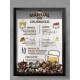 Quadro Decorativo Porta Tampinhas Manual do Churrasco com Fundo Branco