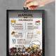 Quadro Decorativo Porta Tampinhas Manual do Churrasco com Fundo Branco