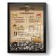 Quadro Decorativo Porta Tampinhas Manual do Churrasco Papel Pardo