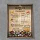 Quadro Decorativo Porta Tampinhas Manual do Churrasco Papel Pardo