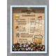 Quadro Decorativo Porta Tampinhas Manual do Churrasco Papel Pardo