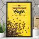Quadro Decorativo Frase O Amor Est� no Ar e Tem Cheiro de Caf�