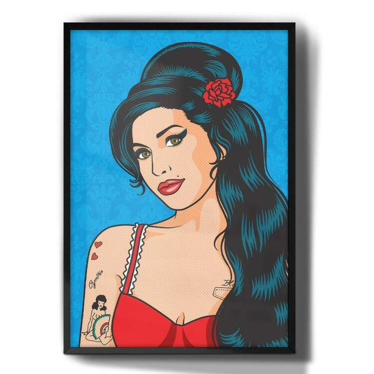 Quadro Decorativo Pop-Art Amy Winehouse