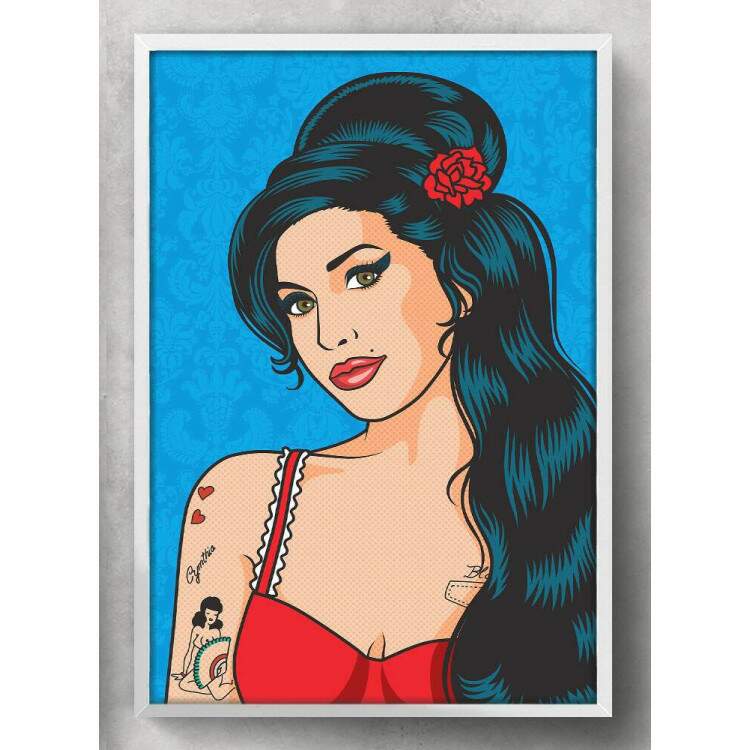 Quadro Decorativo Pop-Art Amy Winehouse