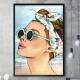 Quadro Decorativo Pop-Art Garota na Praia