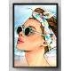 Quadro Decorativo Pop-Art Garota na Praia
