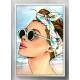 Quadro Decorativo Pop-Art Garota na Praia