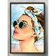 Quadro Decorativo Pop-Art Garota na Praia